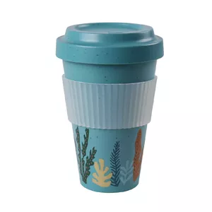 Stoneline Awave Coffee-to-go cup 21957 Capacity 0.4 L, Material Silicone/rPET, Turquoise