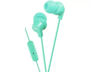 JVC HA-FR15-Z-E In-Ear Wired Headphones with Microphone and Remote, Turquoise