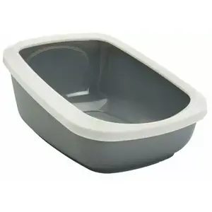 Litter box Savic Aseo Jumbo enclosed cat tray 67.5×48.5×29 cm, grey, plastic