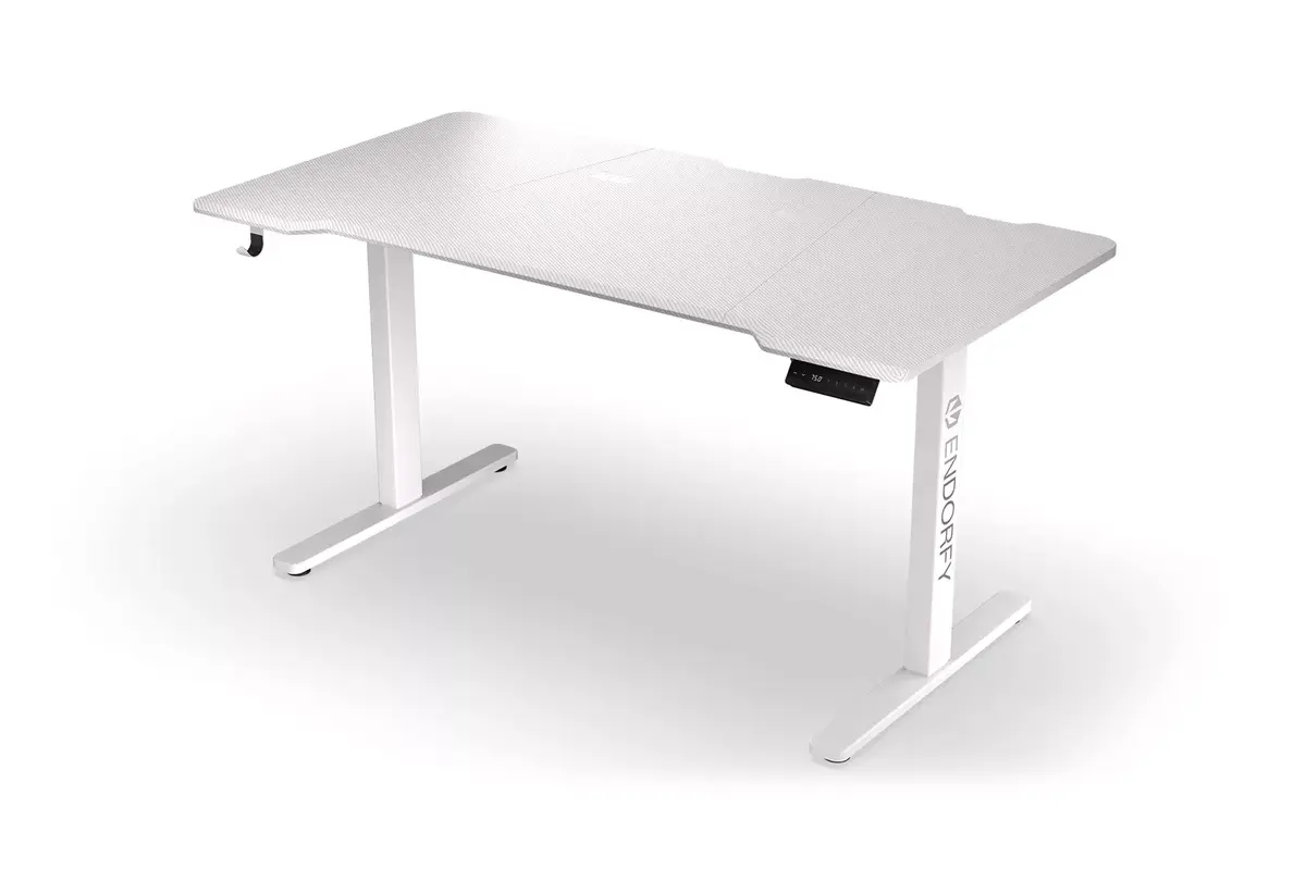 Прямой стол ENDORFY Atlas L Electric White Photo 4
