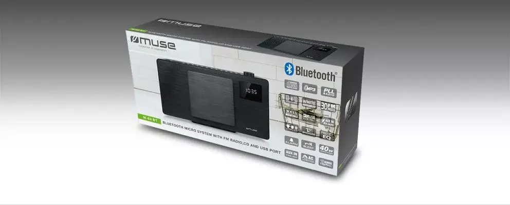 Muse M-60 BT wall-mounted digital radio Photo 6