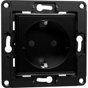 Wall socket Shelly SHELLY-WS-EU-B EU Black flush-mounted