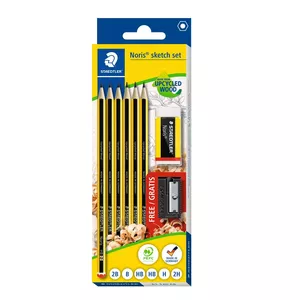 Zīmēšanas komplekts Staedtler Noris 6 gab Multi Cietība Sešstūra Melns Dzeltens