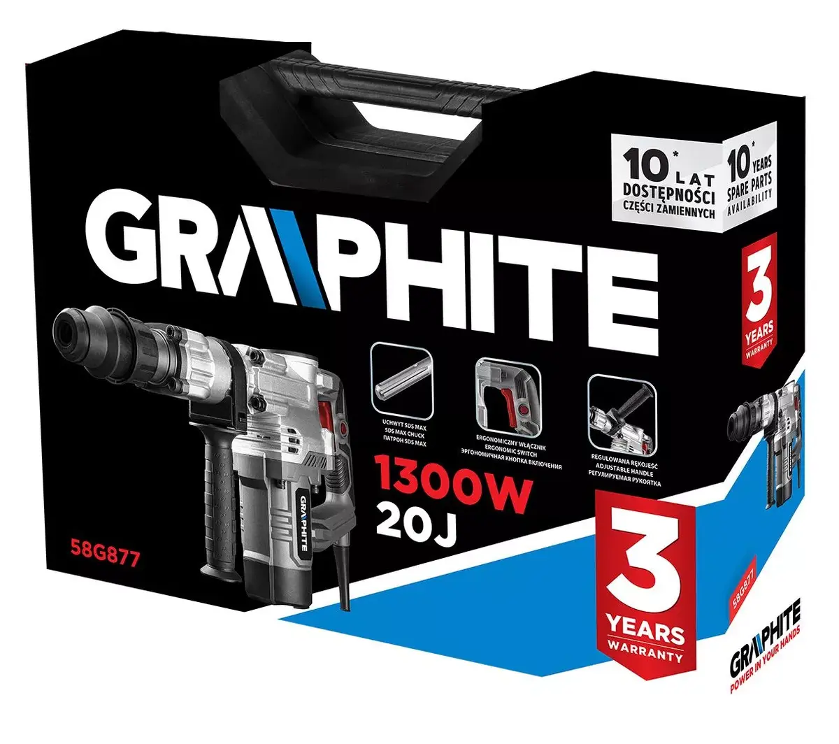 Демолишн молоток Graphite 58G877 Photo 7