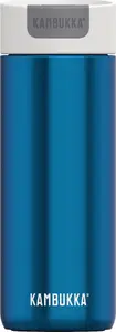 Thermal mug Kambukka OLYMPUS 500 ml — double-walled 18/10 stainless steel, splash-proof lid, blue