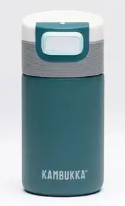 Termokrūze Kambukka Etna 300 ml no nerūsējošā tērauda, tīrkūns, skrūvējama vāciņa