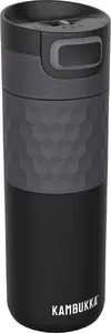Thermal bottle Kambukka Etna 0.5 L Black — stainless steel vacuum, 3-position SnapClean lid