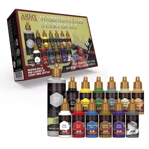 Akrila krāsu komplekts Army Painter AW8001P — 13 × 18 ml (melna, zila, brūna, zaļa, pelēka, metāliska, violeta, sarkana, balta, dzeltena)