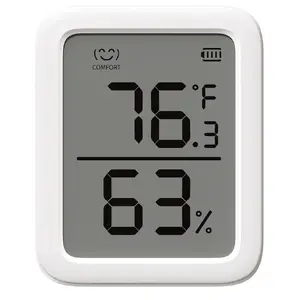 Freestanding SwitchBot Meter Plus indoor temperature & humidity sensor, AAA battery, 64.5×21.6×79 mm
