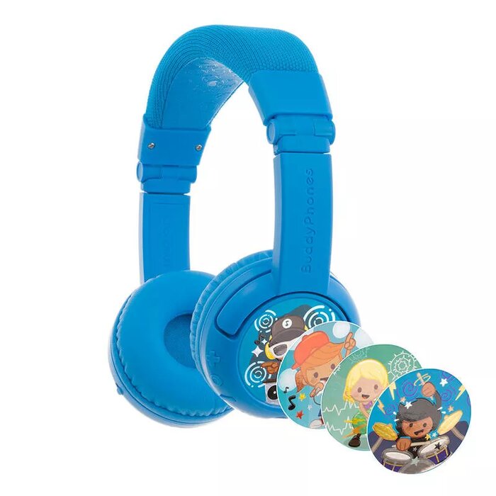 BuddyPhones kids headphones wireless PlayPlus BT-BP-PLAYP-BLUE, Headphones