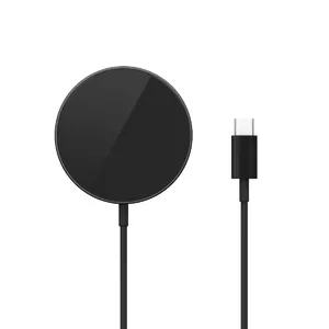 Mobile device charger Epico 9915111900074 — 15 W, USB Type-C 1 port, wireless charging, 1.2 m cable, Black, indoor/outdoor