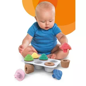 BRIGHT STARTS toy Sort & Sweet cupcakes, 12499-3-MEWW-YW2