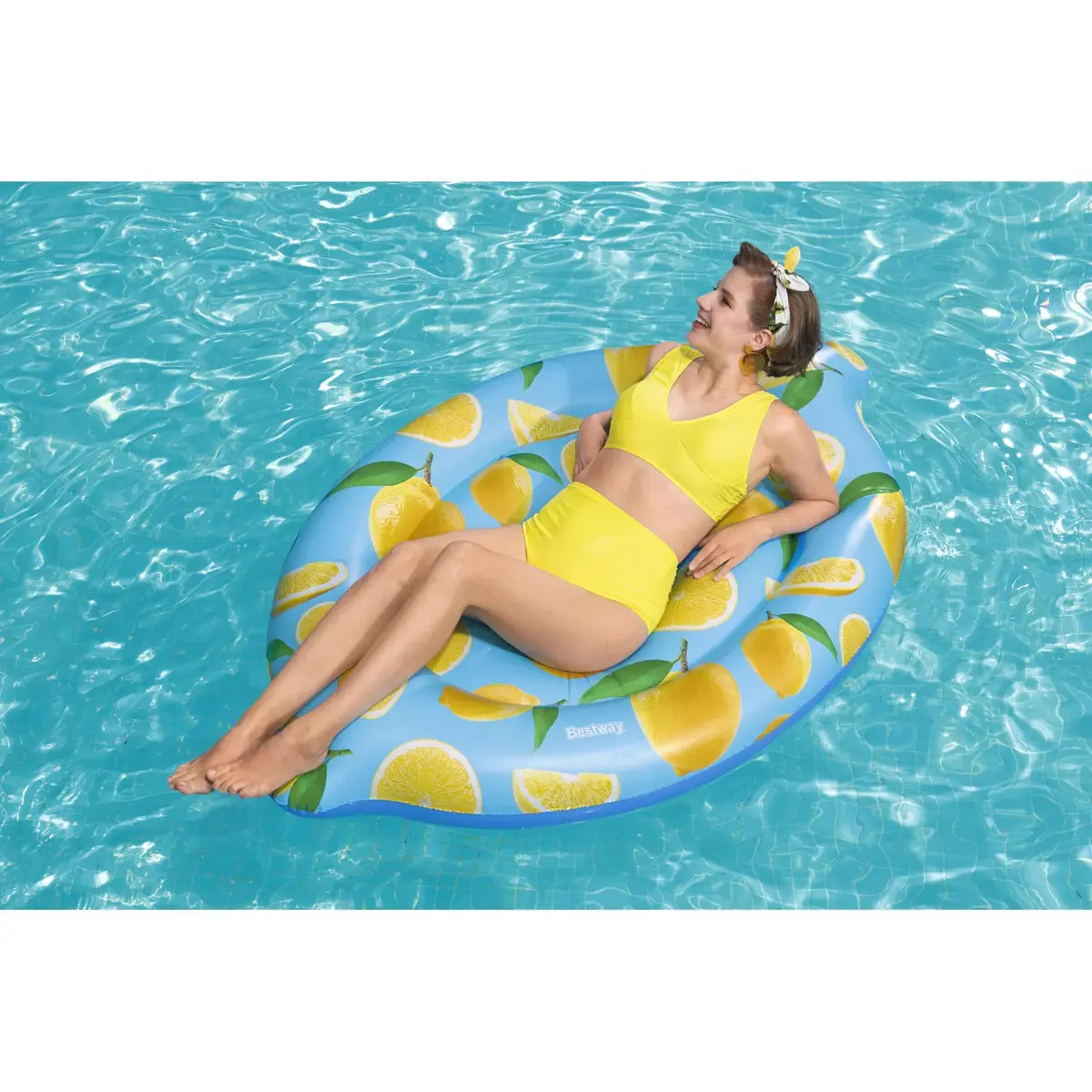 Peldmatracis Bestway Scentsational Lemon Pool Float Photo 18