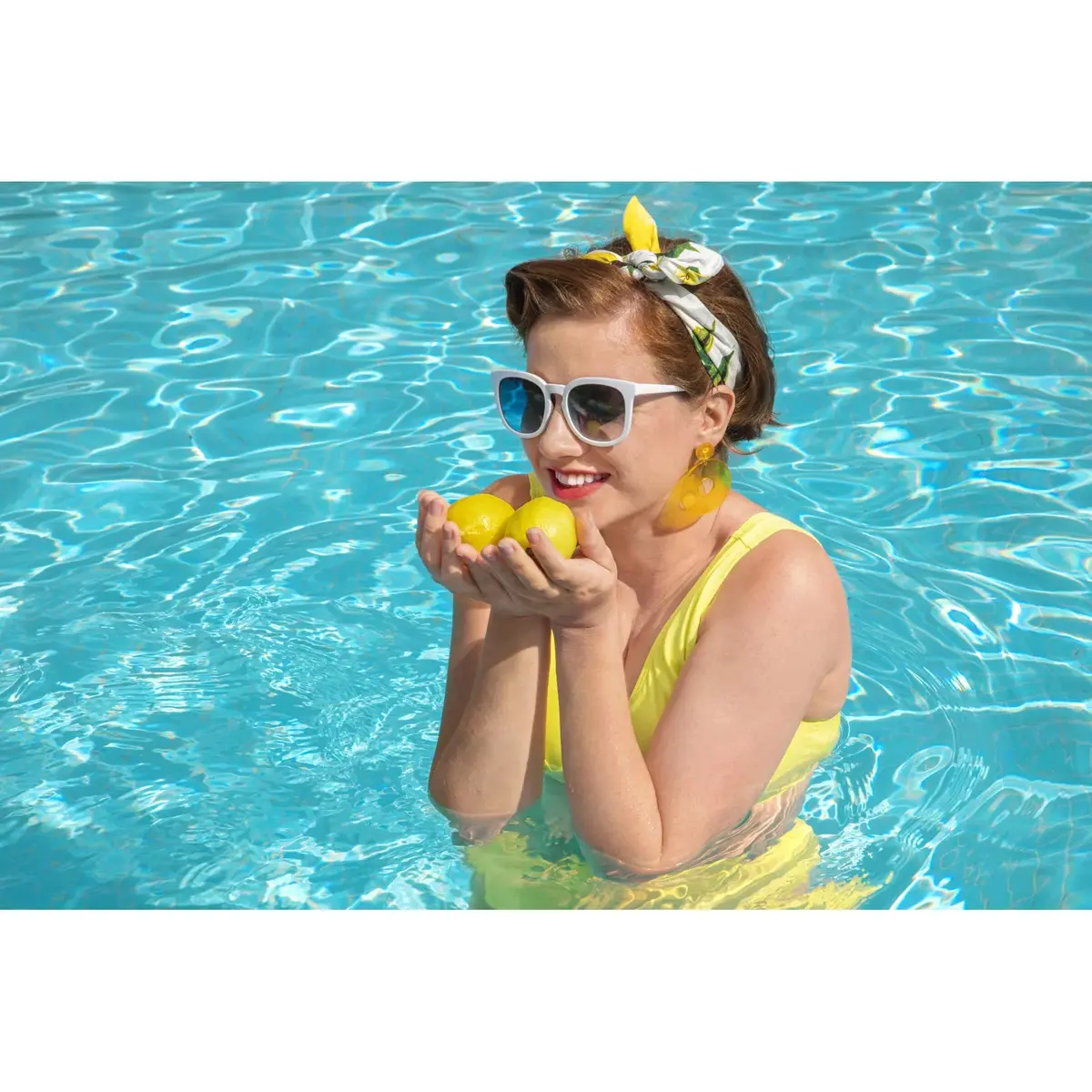 Peldmatracis Bestway Scentsational Lemon Pool Float Photo 22