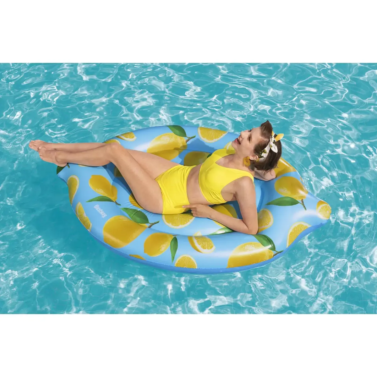 Peldmatracis Bestway Scentsational Lemon Pool Float Photo 27