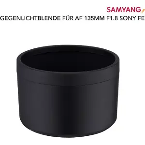 Saules aizsegs objektīvam Samyang AF 135mm F1.8 Sony FE (23342) — bajonetes stiprinājums, pretgaismas aksesuārs