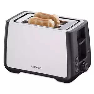 Toaster Cloer 3569 2 slice 1000 W Silver Stainless Steel