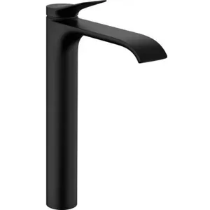 Смеситель для раковины hansgrohe 75040670 черный матовый с донным клапаном