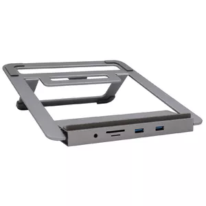 Portatīvā datora statīvs EXSYS EX-1223HM Sudrabs USB 3.2 Gen 1 100W