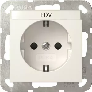 Schuko socket outlet Gira System 55 Re 446203, flush-mounted, grounded