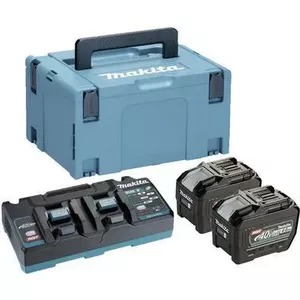 MAKITA 191Y97-1 - barošanas avota komplekts, piemērots XGT instrumentiem (40V XGT Li-Ion - sastāv no 2x BL4080F akumulatora 8,0 Ah , DC40RB dubultā ātrās uzlādes lādētāja, somas) (191Y97-1) (191Y97-1)