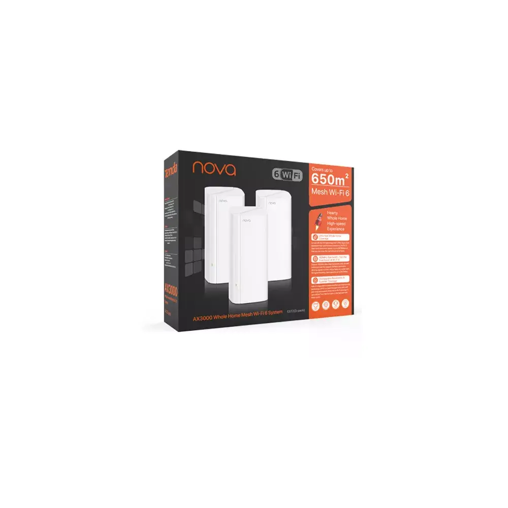 TENDA EX12 3-Pack Wi‑Fi 6E Dual‑Band Router Photo 4