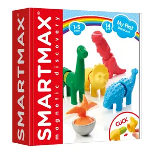 Магнитный конструктор Iuvi SmartMax My First Dinosaurs — 14 деталей, для 1–5 лет, разноцветный