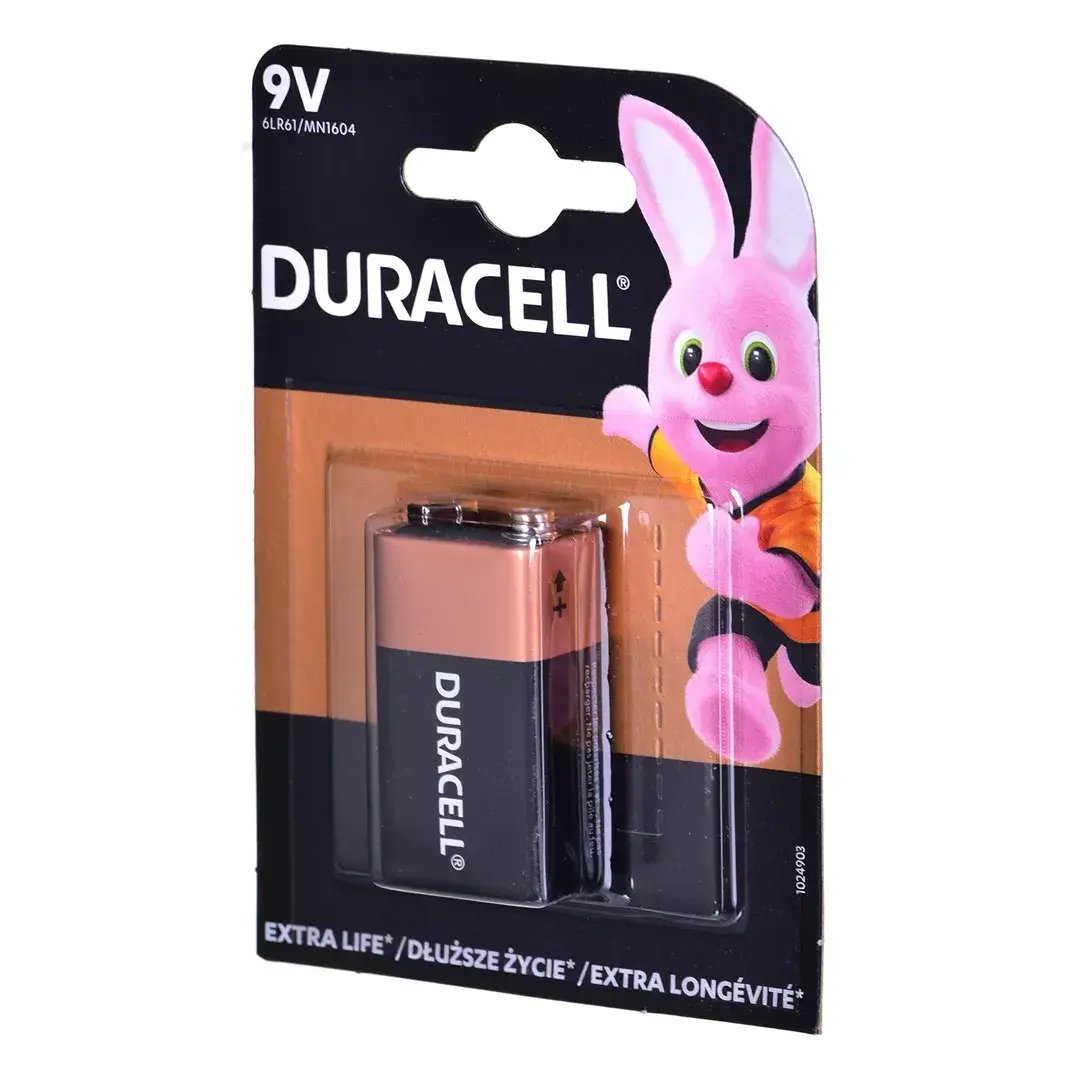 Duracell 6LR61 9V Sārma baterija Blisters