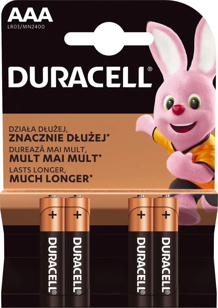 Sārma baterijas Duracell Basic AAA LR03