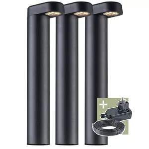 Ludeco Oskar 12V LED Facade Lighting PL1023, 1.5W, IP44, Black