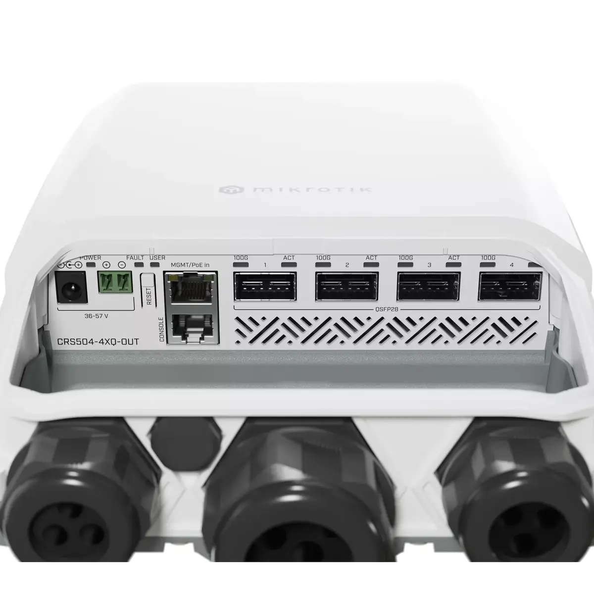 Pārvaldāms L3 tīkla slēdzis MikroTik CRS504-4XQ-OUT Photo 4