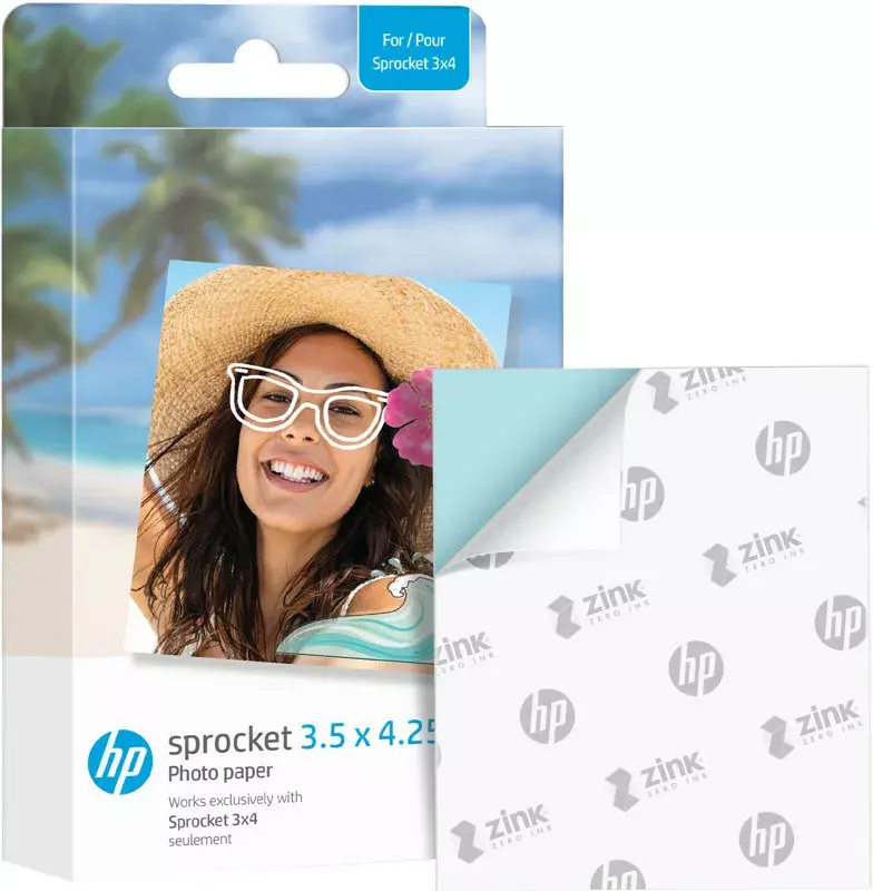 HP Sprocket ZINK foto papīrs 8,9×10,8 cm 20 loksnes Photo 2