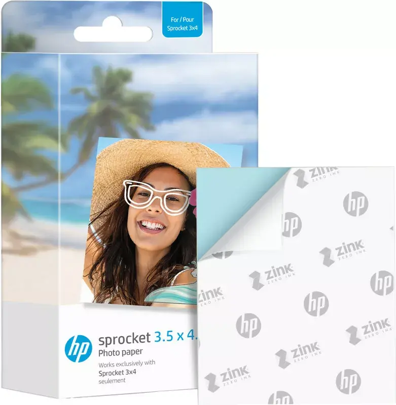 HP Sprocket Zink foto papīrs 8.9×10.8 cm 50 loksnes Photo 2
