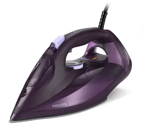 Паровой утюг Philips 7000 series DST7051/30 темно-фиолетовый 2800 Вт подошва SteamGlide Elite с постоянным паром 50 г/мин и паровым ударом 250 г/мин