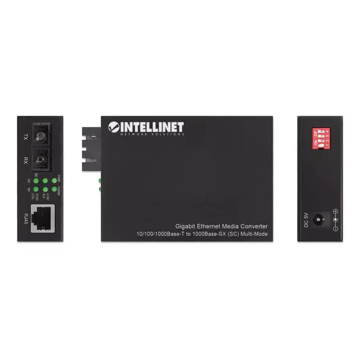Mediju konvertors Intellinet Gigabit Ethernet 10/100/1000Base-T uz 1000Base-SX Photo 5