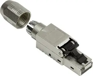 Network Cable LogiLink MP0040N Connector Cat.6A 10GbE 1m Black