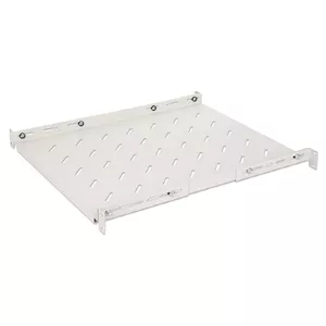 Intellinet 19" Fixed Shelf (adjustable), 1U, 550mm shelf depth, 550 to 750mm adjustable rail depth, Max 20kg, Grey, Lifetime warranty