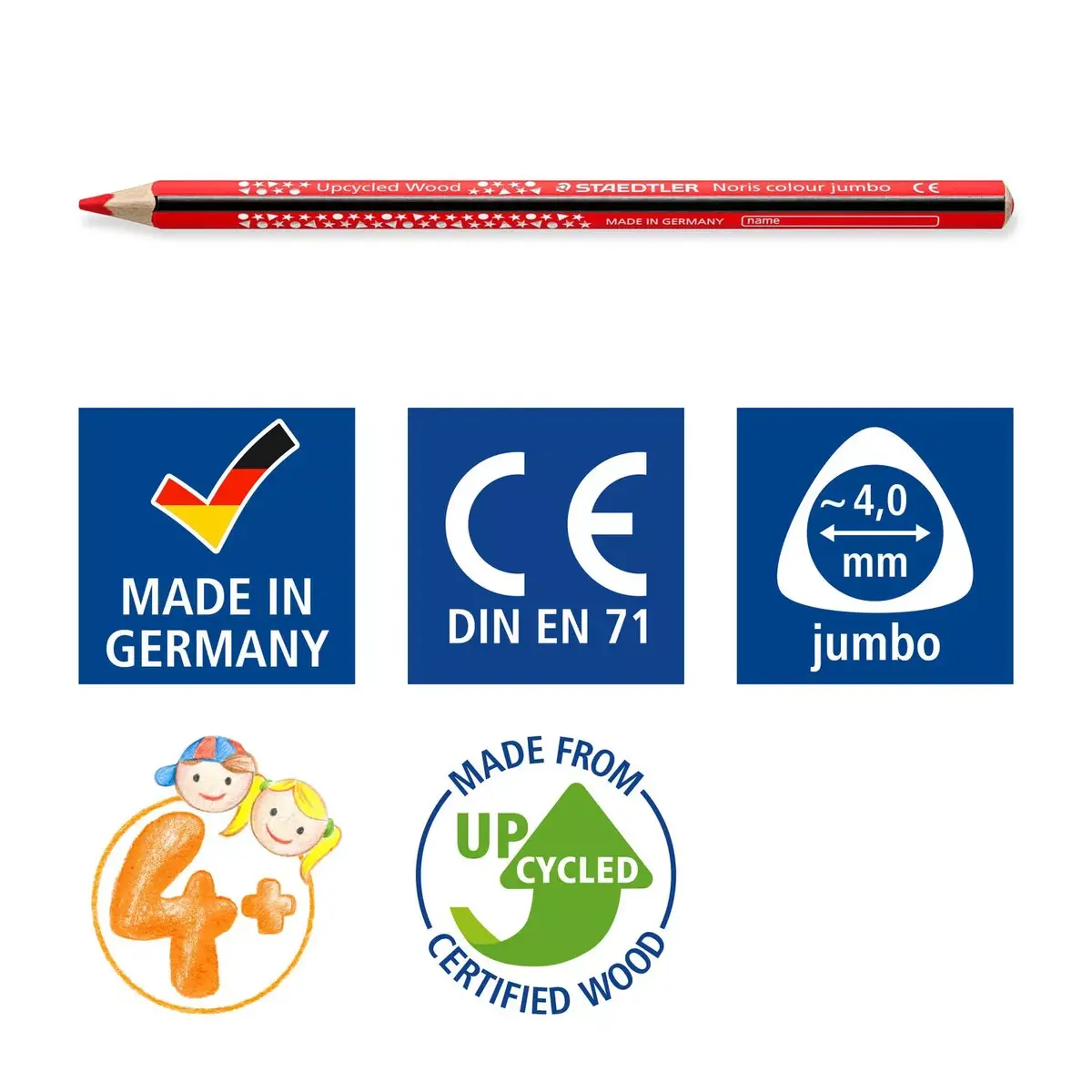Staedtler Noris Colour Jumbo colored pencils, 12 pcs Photo 6