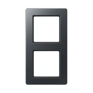 JUNG AF582BFANM 2-Gang Break-Proof Frame for Horizontal and Vertical Installation