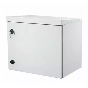 Wall cabinet ProBase W9-IP65-GR, IP65 steel doors, 520×590×430 mm, grey