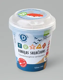 Druvas saldējums TUTAS BIO Bioloģiskais vaniļas
