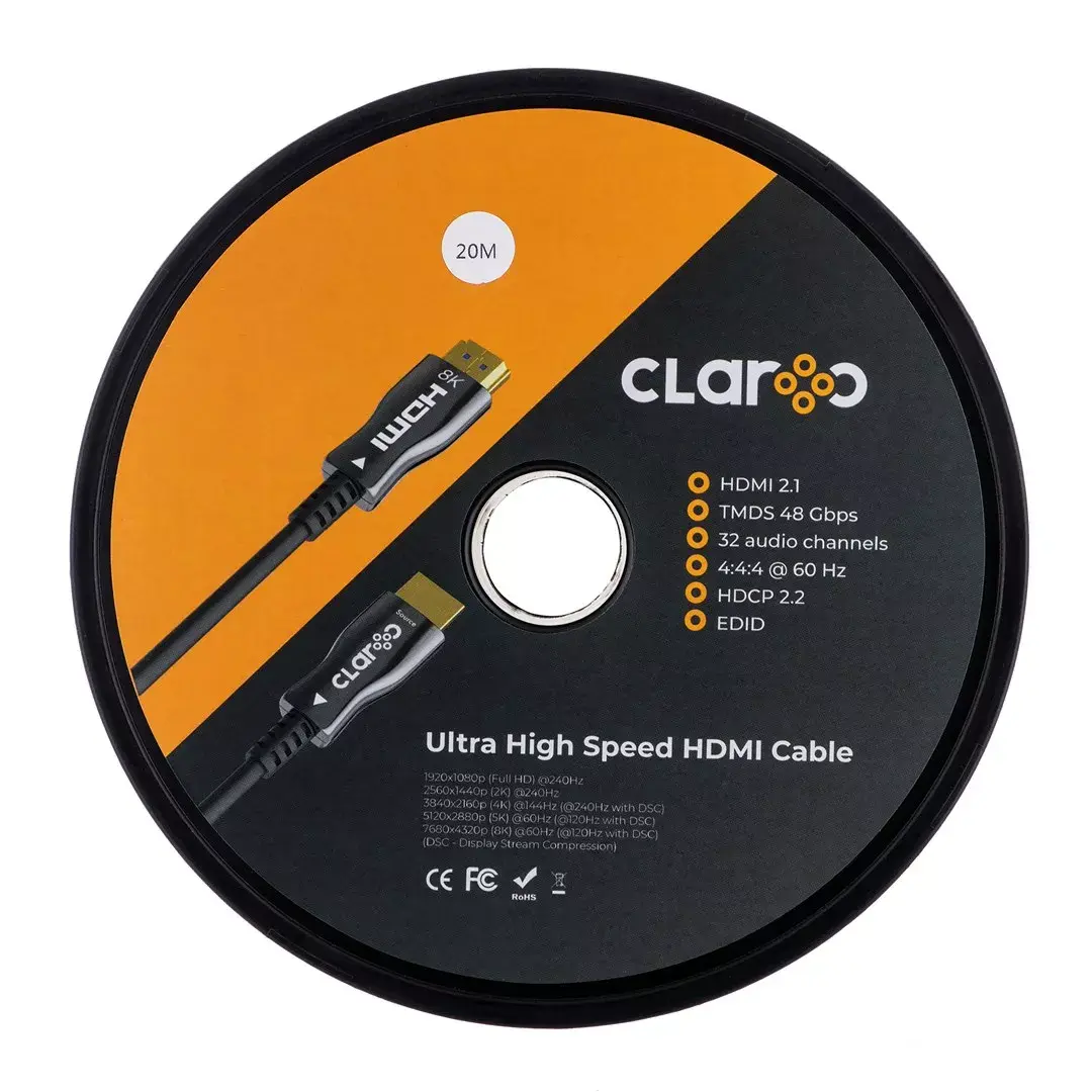 claroc HDMI кабель FEN-HDMI-21-20M — 20 м HDMI 2.1 Photo 2