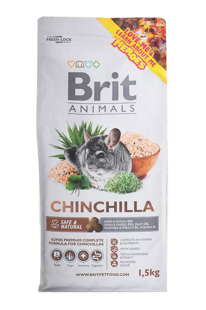 Barība šķinšillām Brit Animals CHINCHILA COMPLETE