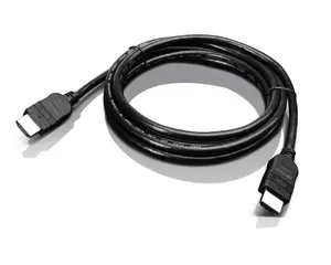 Lenovo 2 m HDMI to HDMI cable with Male connectors, 10.2 Gbit/s data transfer rate and Black color