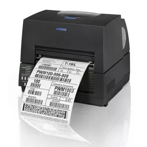 Label printer Citizen CL-S6621 — Direct thermal / Thermal transfer, 203×203 DPI, 150 mm/s, 125 mm print width, Black