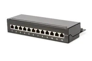 Patch Panel Digitus Desktop CAT 6A Class EA Shielded Black