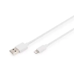 Кабель Lightning to USB A Digitus DB-600106-010-W