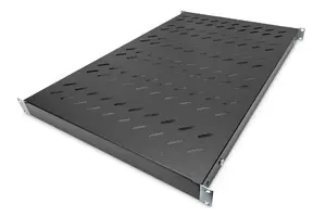 Digitus Fixed Shelf with Variable Rails for 483 mm 19 Inch Cabinets 1U Black DN-97649