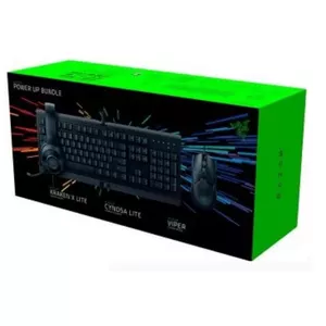 Razer RZ85-03240100-B3U1 tastatūra Pele iekļauta USB Melns, Zaļš