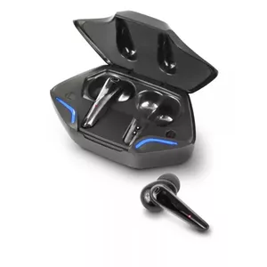 Iekļaujošas bezvadu austiņas ESPERANZA EH231K — Bluetooth 5.0, skārienvadība, 20–20 000 Hz, 4 h sarunu laiks, uzlādes futrālis 300 mAh, melnas
